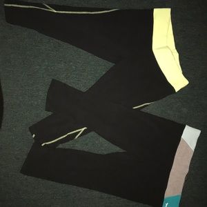 2 pairs of Pink Nation crop leggings